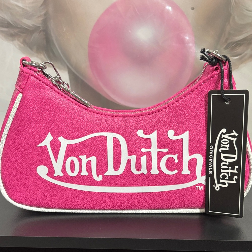Von Dutch Vibrant Pink Shoulder Bag